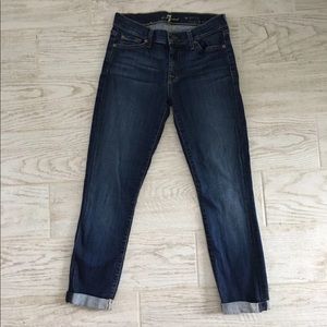 7 For All Mankind Skinny Crop & Roll